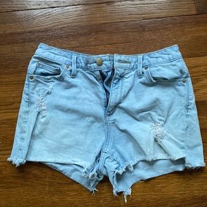 Great pair of denim shorts!  Loose fitting and medium coverage